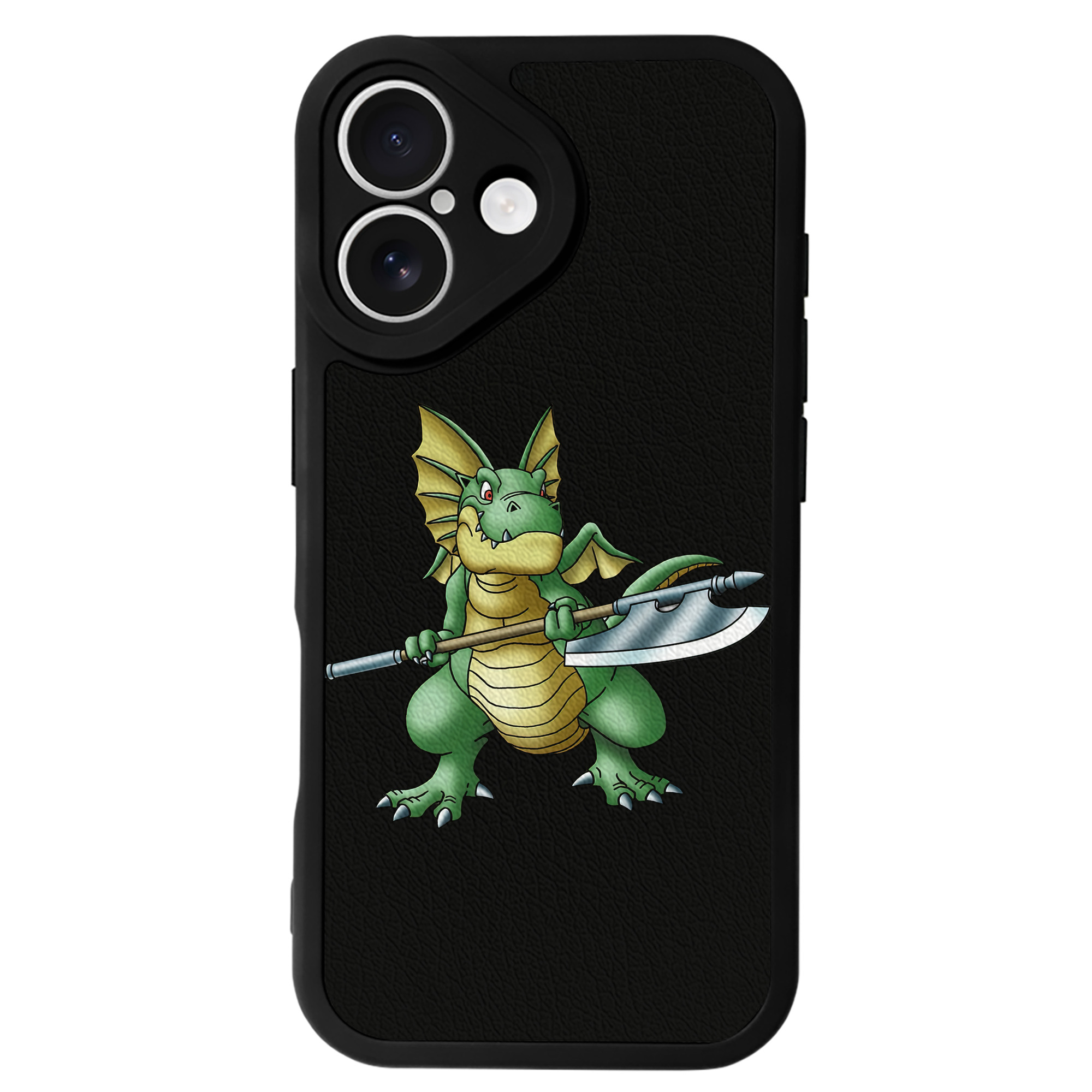 （画像用） ドラゴンクエスト Doragon Kuesuto Dragon Quest 【iPhone 16シリーズ対応】シリコンスマホケース（レザー調） 材質：シリコン